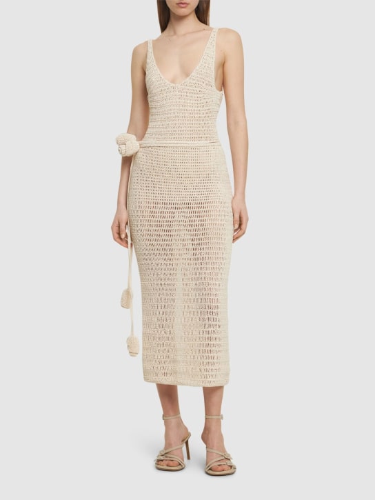 Magda Butrym - Crocheted cotton blend skirt