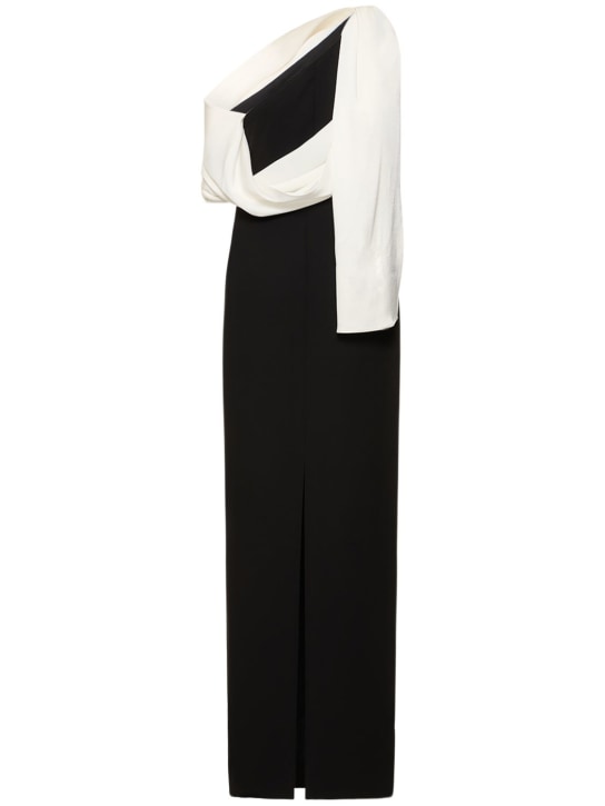 Roland Mouret: Robe longue asymétrique en cady stretch