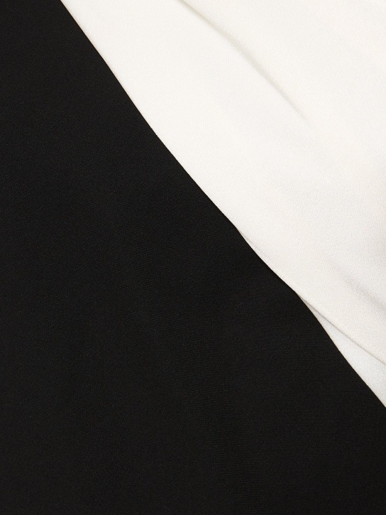 Roland Mouret: Robe longue asymétrique en cady stretch