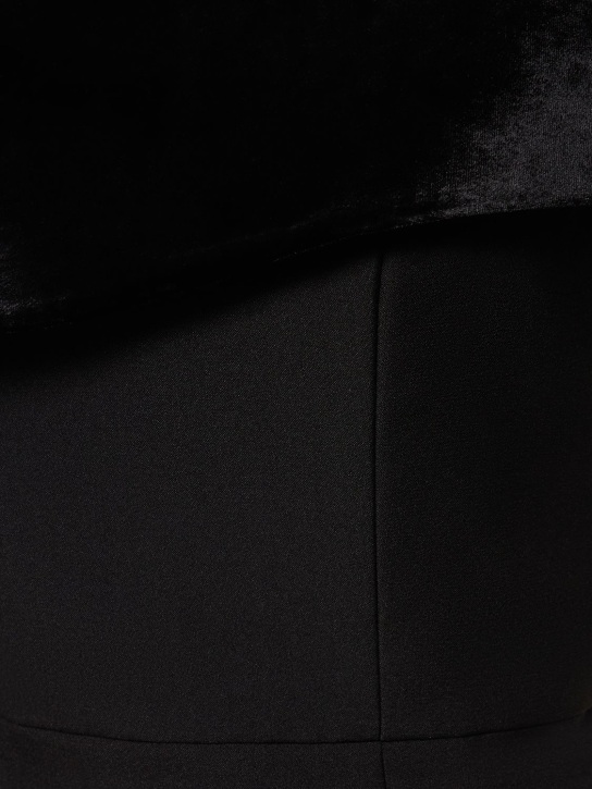 Roland Mouret: Robe mi-longue asymétrique en cady stretch