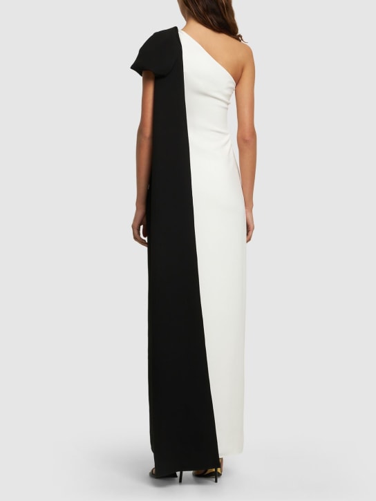 Roland Mouret: Robe longue asymétrique en cady stretch