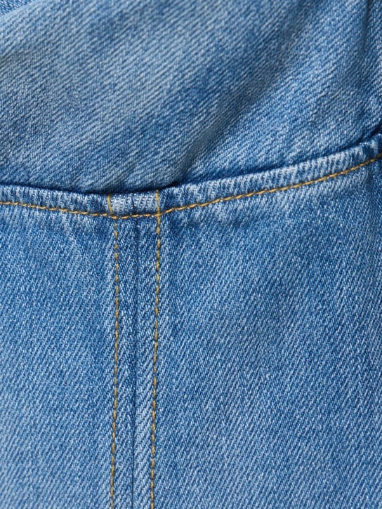 Nensi Dojaka: Fitted denim mini dress