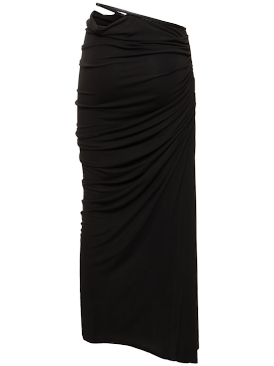 Christopher Esber: Falda midi de viscosa drapeada
