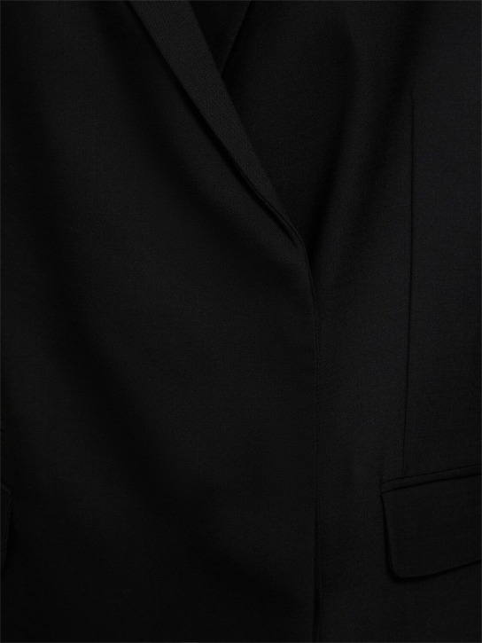 David Koma: Veste cintrée en laine ajourée