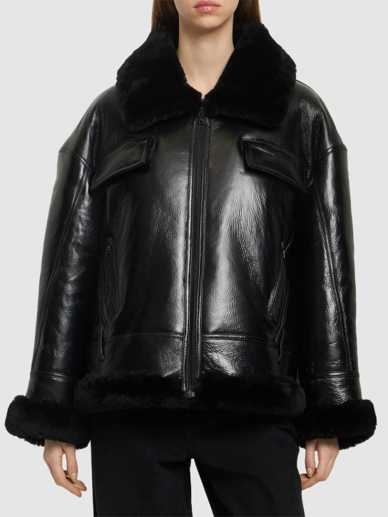 David Koma: Chaqueta de piel shearling