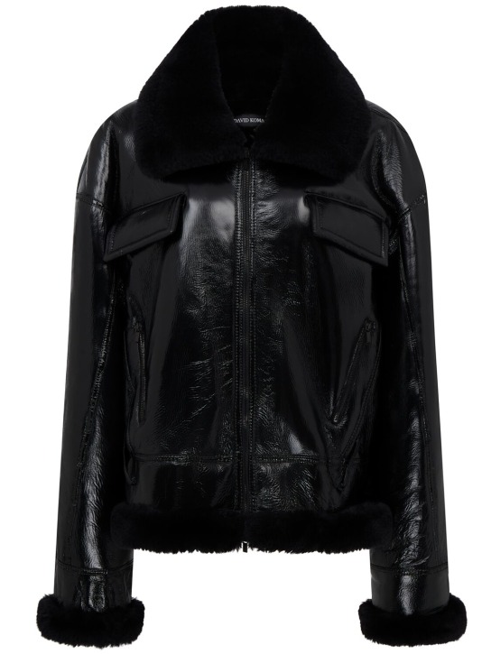 David Koma: Chaqueta de piel shearling