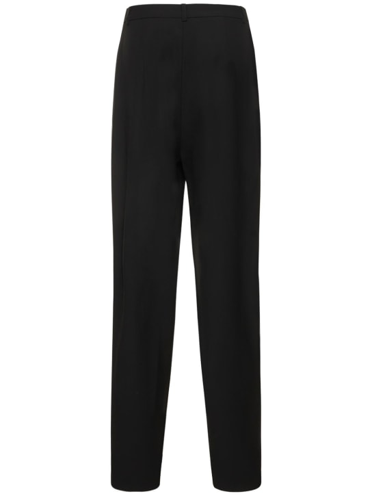 Magda Butrym: Wool twill straight high waist pants