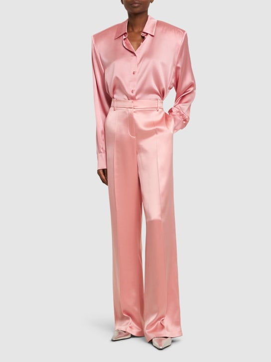 Magda Butrym - Silk satin straight pants