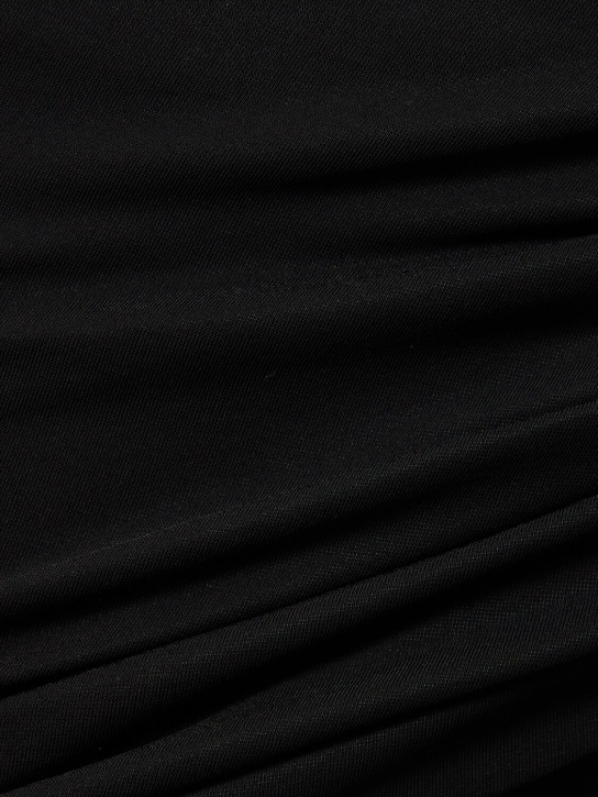Magda Butrym: Legging en jersey drapé détail rose