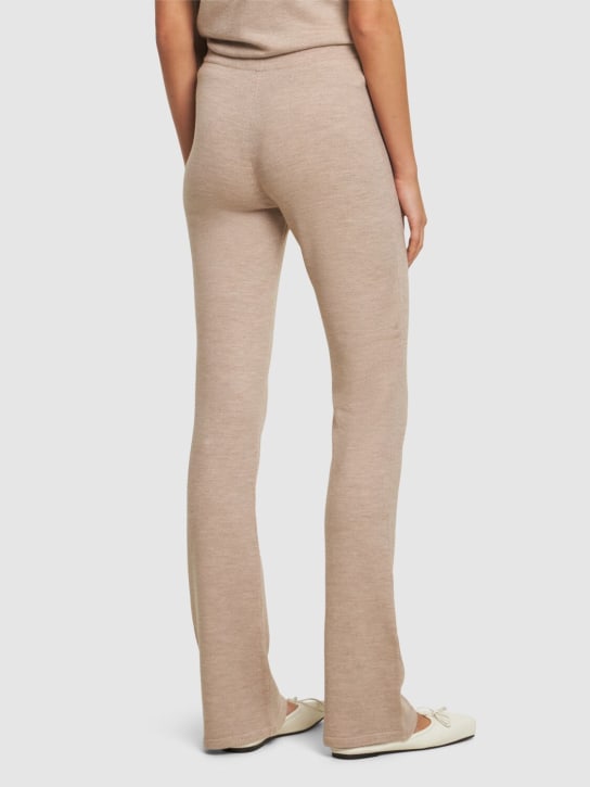 Magda Butrym: Wool blend knit straight pants