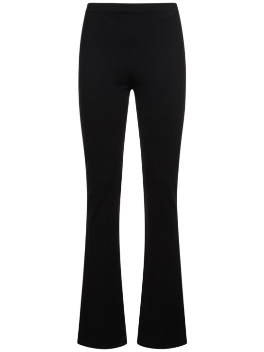 Magda Butrym: Wool blend knit straight pants