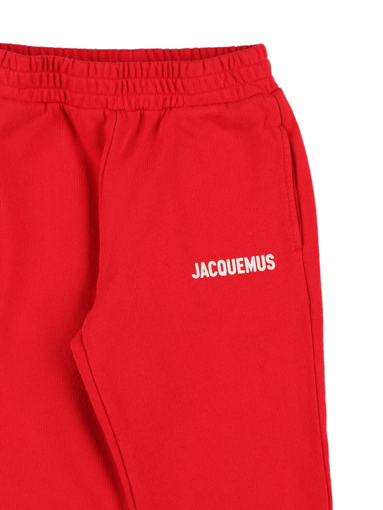 Jacquemus - Pantalon de survêtement en coton à imprimé logo