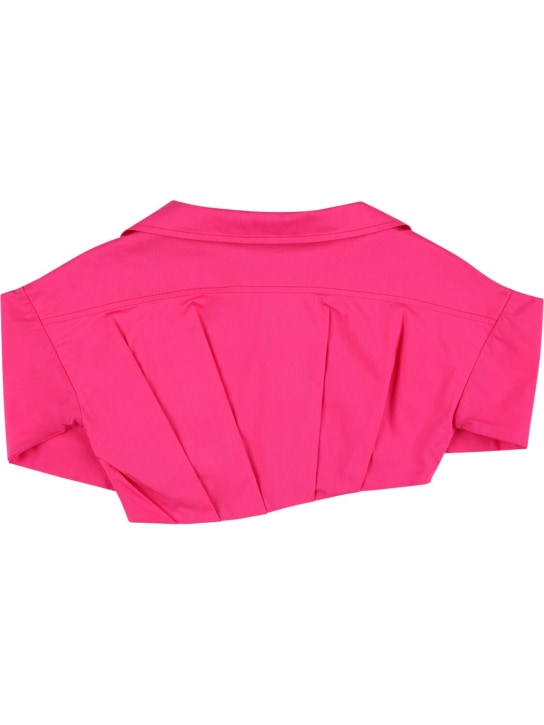 Jacquemus: Camicia cropped in cotone