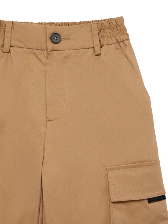 Monnalisa - Cargoshorts aus Stretch-Baumwollgabardine
