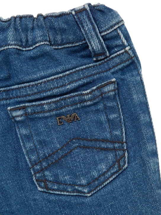 Emporio Armani: Shorts bermuda de denim de algodón