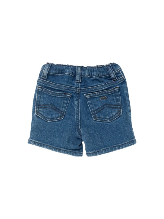 Emporio Armani: Shorts bermuda de denim de algodón