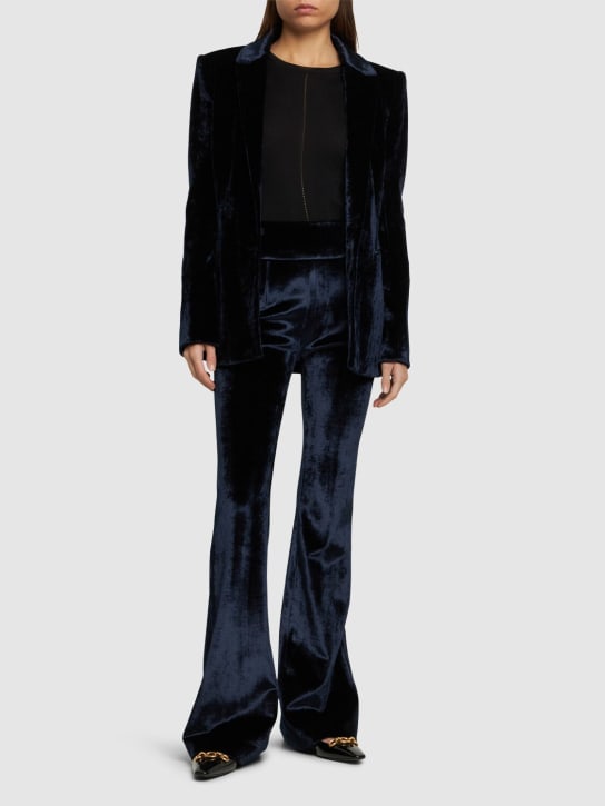 Galvan: Pantalon taille haute en velours