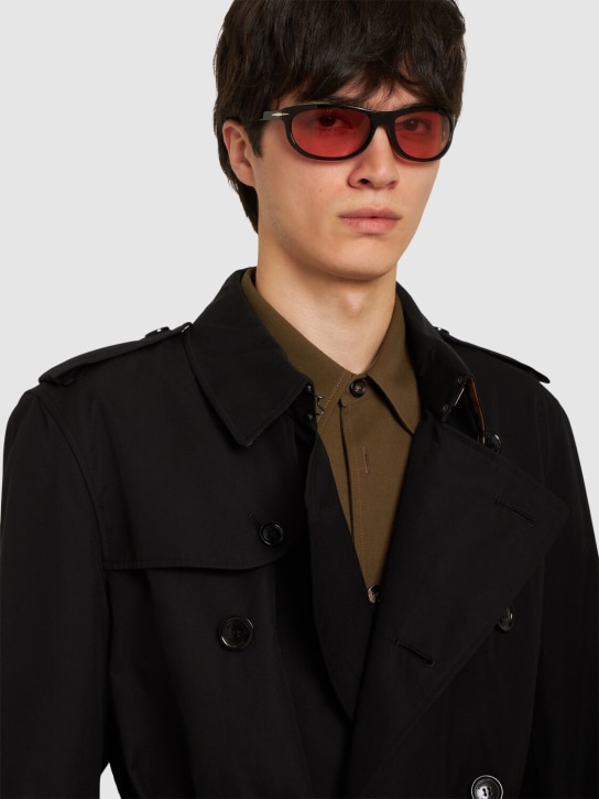 DB Eyewear by David Beckham: Runde Sonnenbrille aus Acetat „DB“
