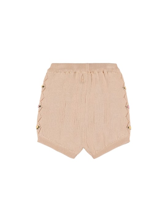 The New Society: Organic cotton knit shorts