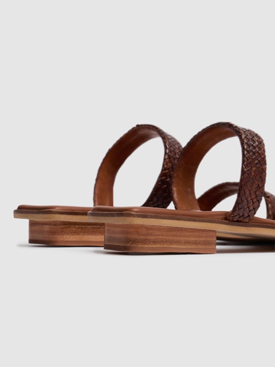 Bembien: 10mm Alana leather slide sandals