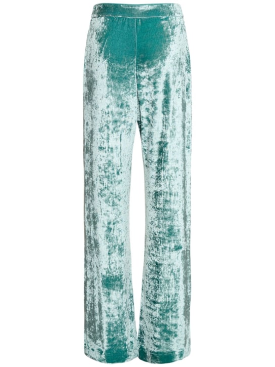 Jil Sander: Pantalon droit en jersey de velours