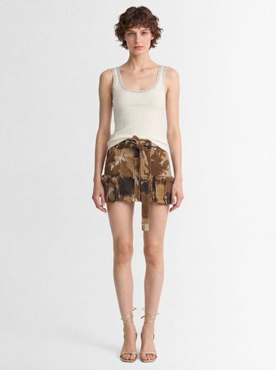 Blumarine - Cargo mini skirt