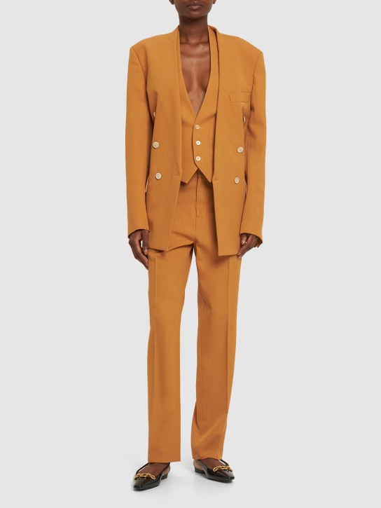 Petar Petrov: Grain de poudre double breast jacket