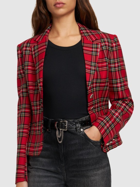 Alessandra Rich - Ceinture en cuir embossé avec chaîne