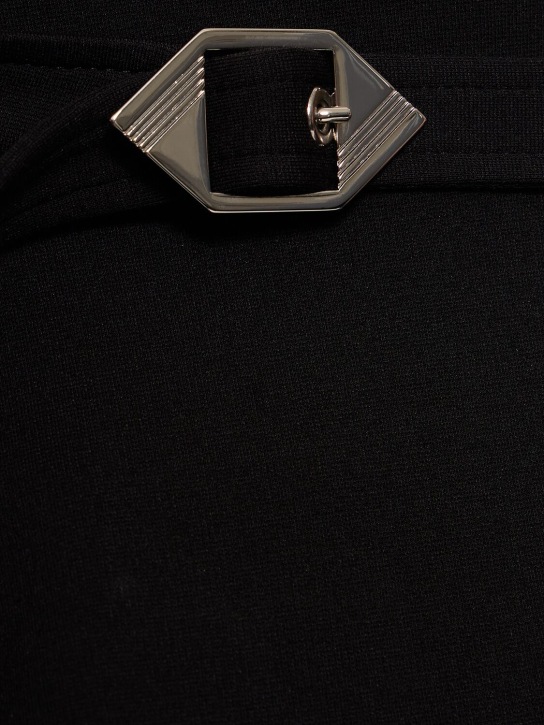 The Attico: Pantalon évasé en jersey technique ajouré