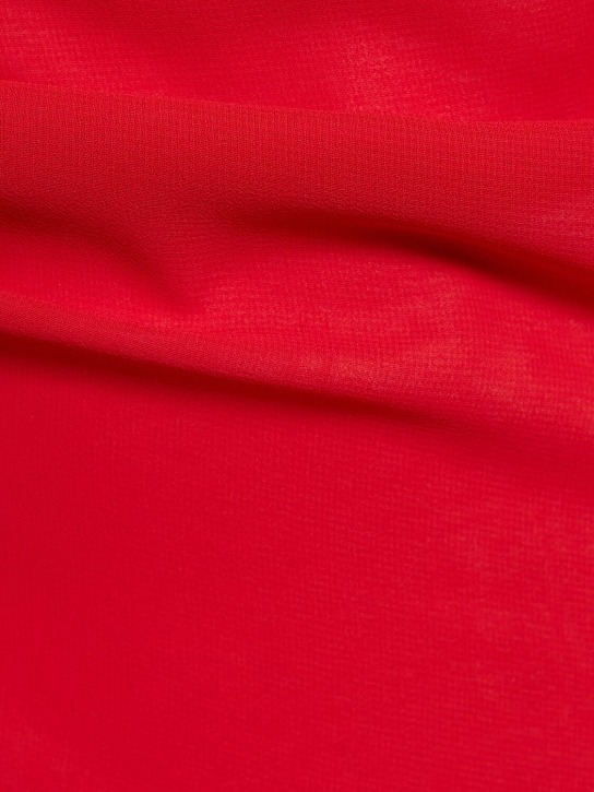 The Attico: Robe courte en georgette ruchée