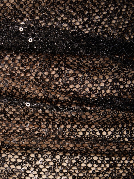 The Andamane: Minigonna Livia in mesh con paillettes