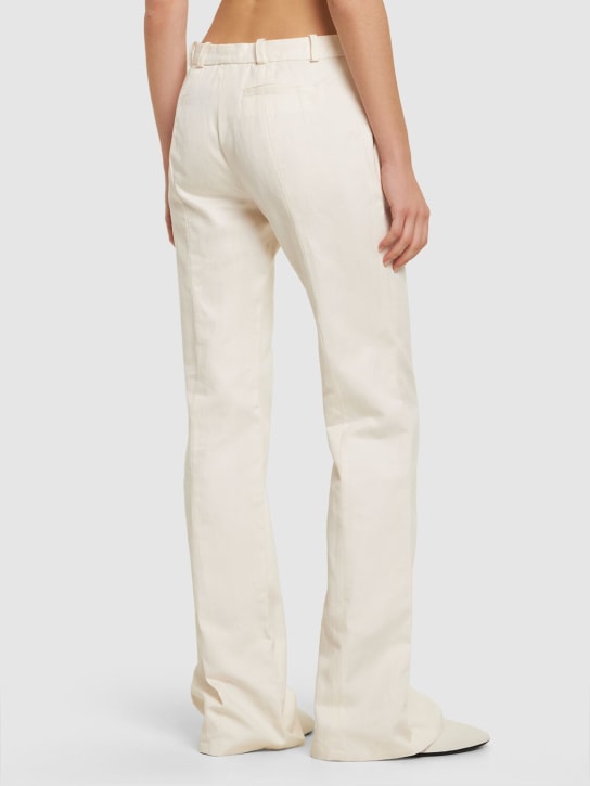 Ludovic de Saint Sernin: Hose aus besticktem Baumwollcanvas „Bum“