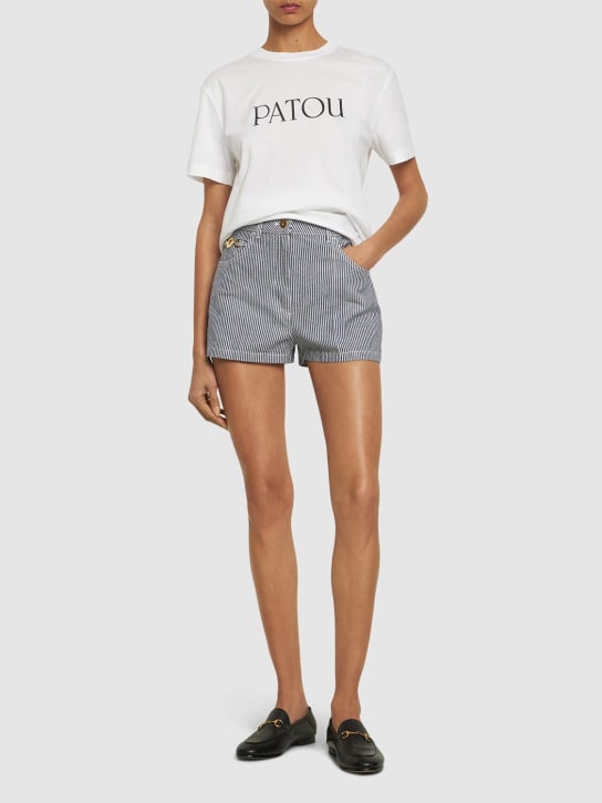 Patou: Shorts in denim
