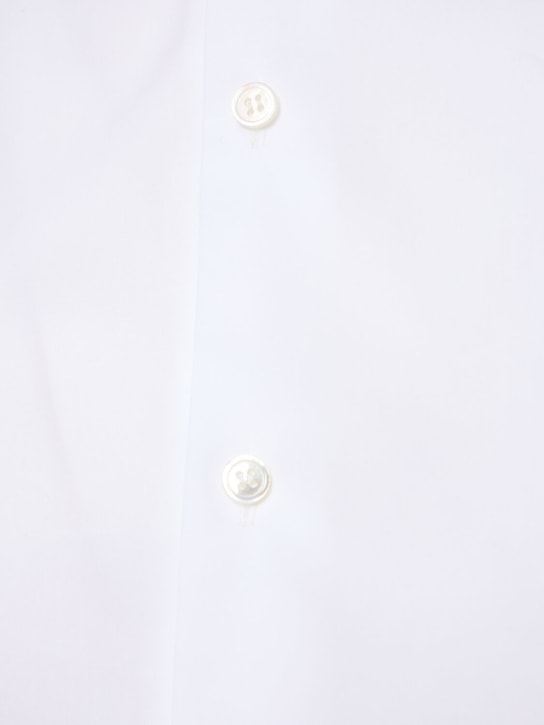 Noir Kei Ninomiya: Camicia corta in cotone con papillon in raso