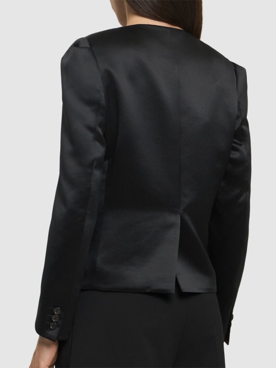 Noir Kei Ninomiya: Chaqueta de satén