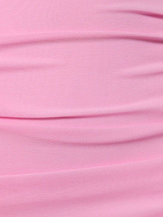 The Andamane: Jupe courte en georgette stretch Livia