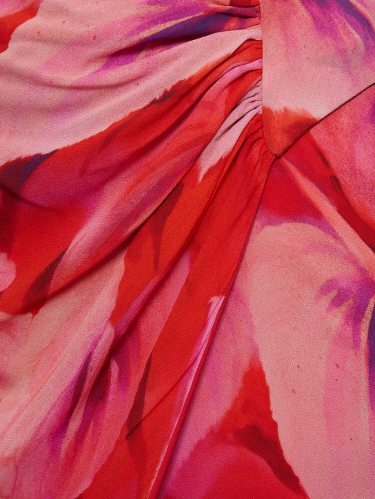 The Andamane: Phoebe printed viscose midi wrap skirt
