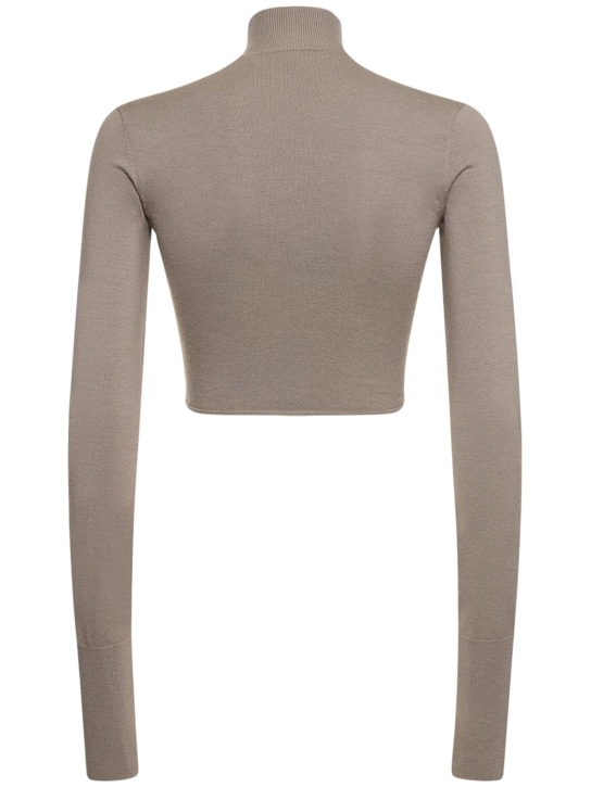 Dion Lee: Geripptes Top mit Rollkragen