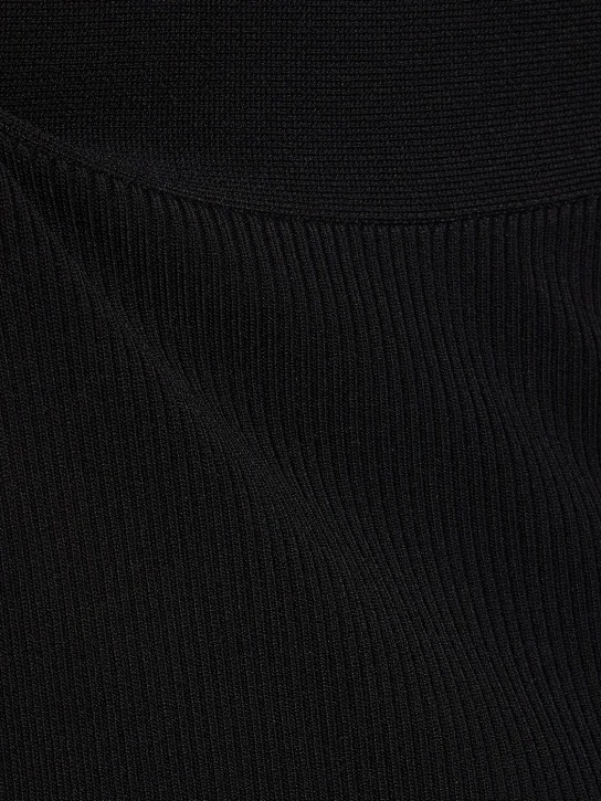 Dion Lee: Robe midi en maille ajourée à manches longues