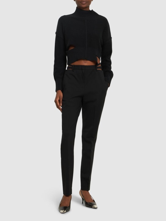 Dion Lee: Pantalon droit en laine stretch