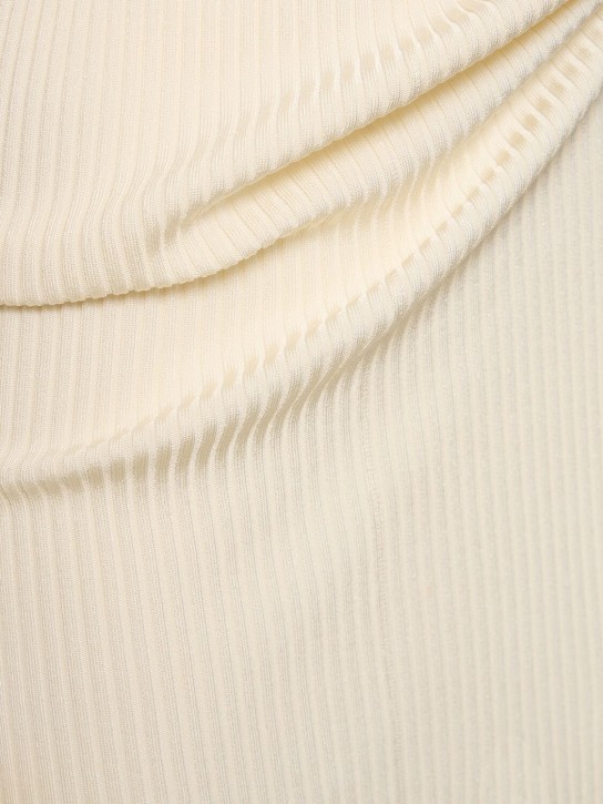 Dion Lee: Robe en maille de viscose mélangée manches longues