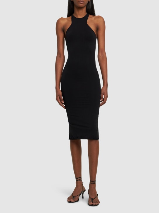 Andreadamo - Robe mi-longue sculptante en jersey
