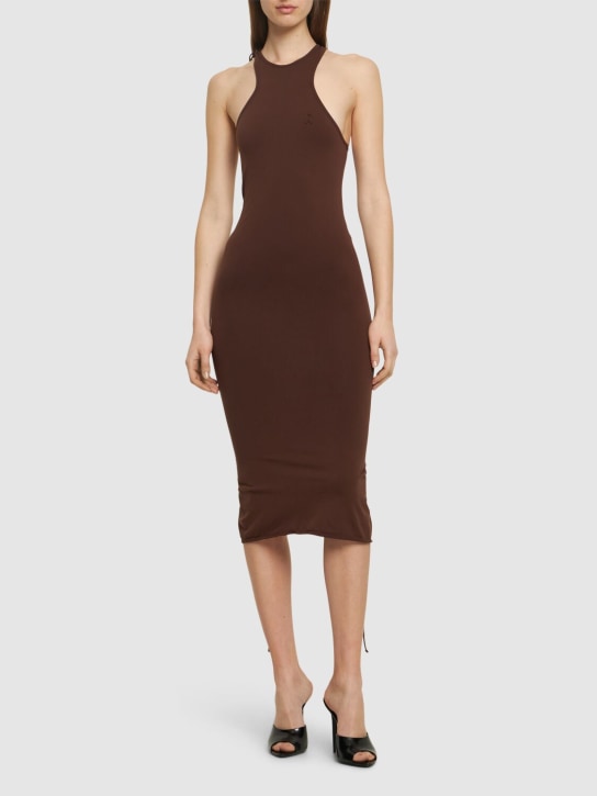 Andreadamo: Formendes Jersey-Midikleid