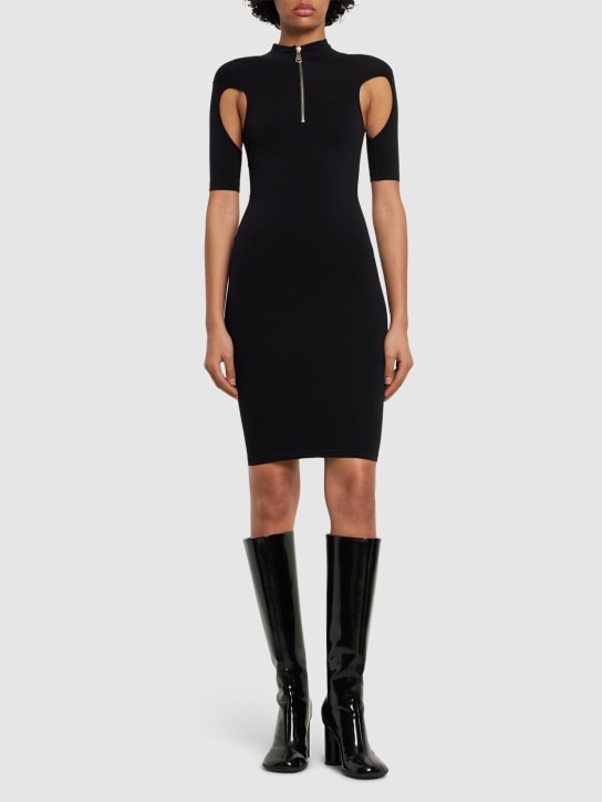 Andreadamo - Robe courte sculptante en jersey