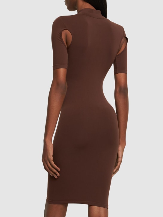 Andreadamo: Robe courte sculptante en jersey