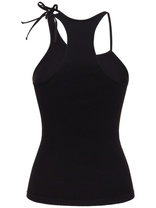 Andreadamo: Ribbed jersey tank top