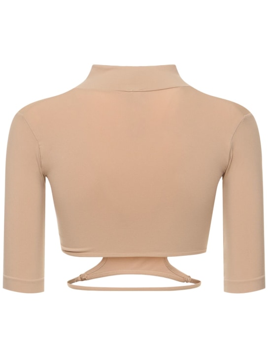 Andreadamo: Sculpting jersey cutout top