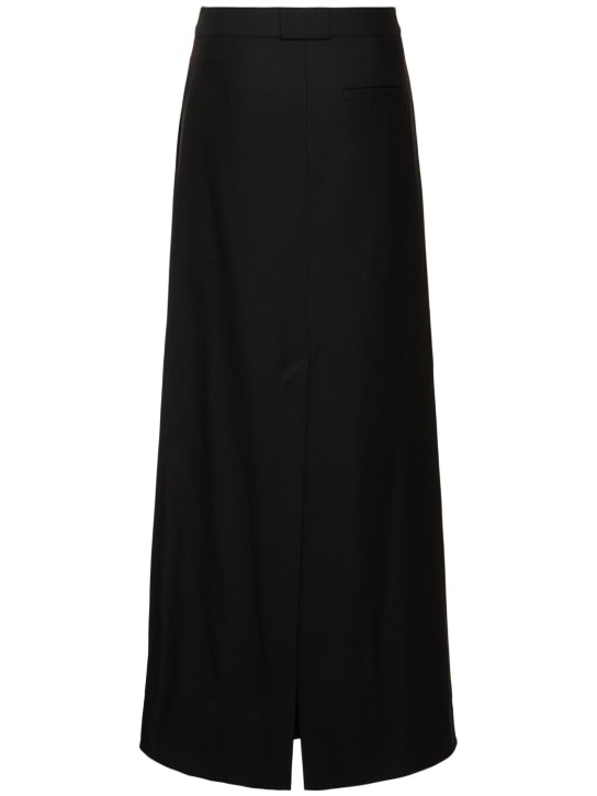 Victoria Beckham: Tailored wool blend maxi skirt