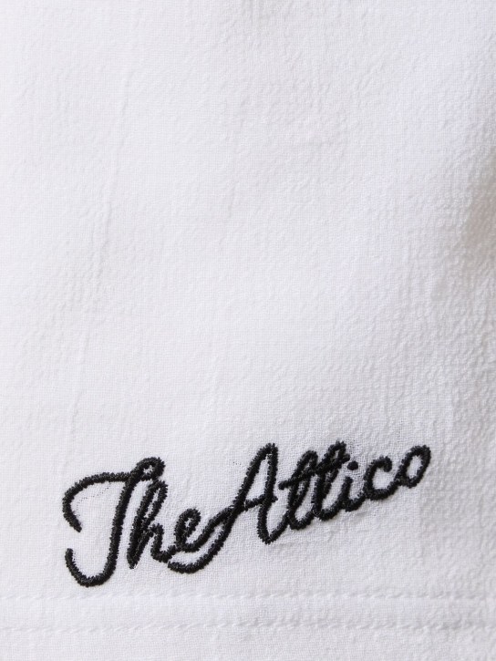 The Attico: Short taille basse en mousseline à logo