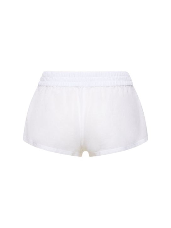 The Attico: Short taille basse en mousseline à logo